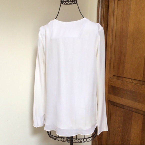 Heather silk top, ivory, petite - Picture 4 of 7